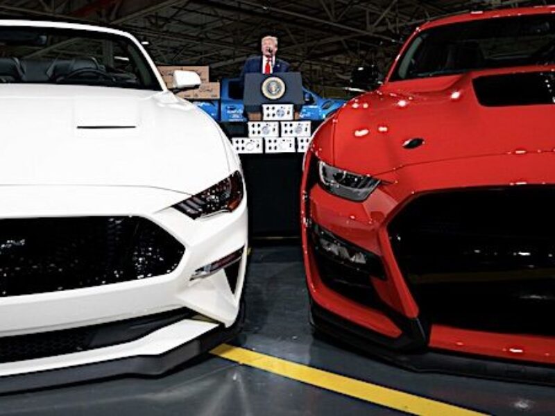 President Donald J. Trump delivers remarks Thursday, May 21, 2020, at the Ford Rawsonville Components Plant in Ypsilanti, Michigan. (Official White House photo by Tia Dufour)