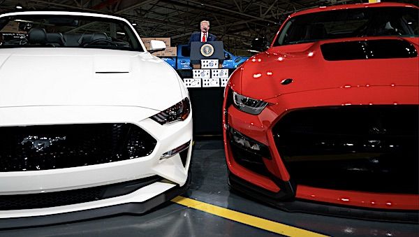 President Donald J. Trump delivers remarks Thursday, May 21, 2020, at the Ford Rawsonville Components Plant in Ypsilanti, Michigan. (Official White House photo by Tia Dufour)