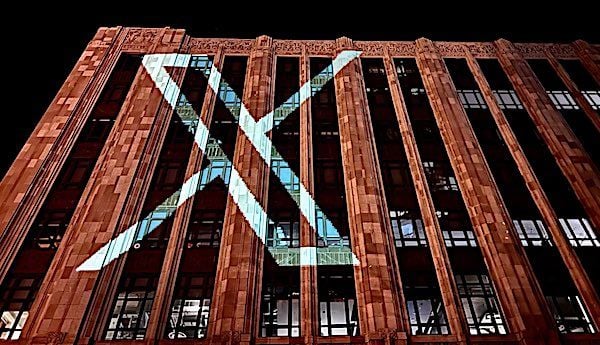 Twitter's headquarters rebranded as 'X' on Monday morning, July 24, 2023. (Courtesy Elon Musk)