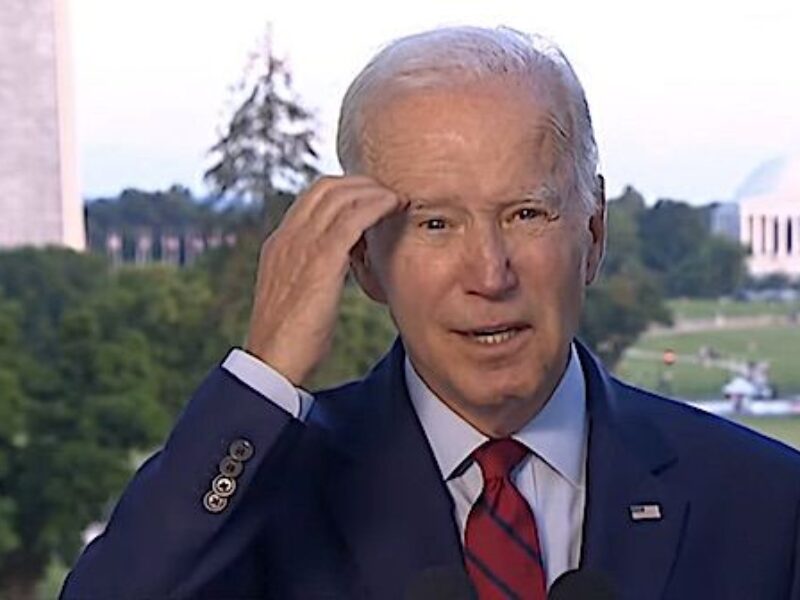 Joe Biden addresses America on Monday, Aug. 1, 2022. (Video screenshot)