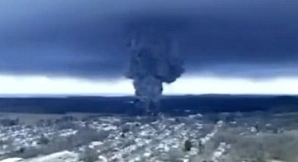 Explosion after train wreck in East Palestine, Ohio