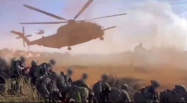 Israel attacked by Hamas (video screenshot)