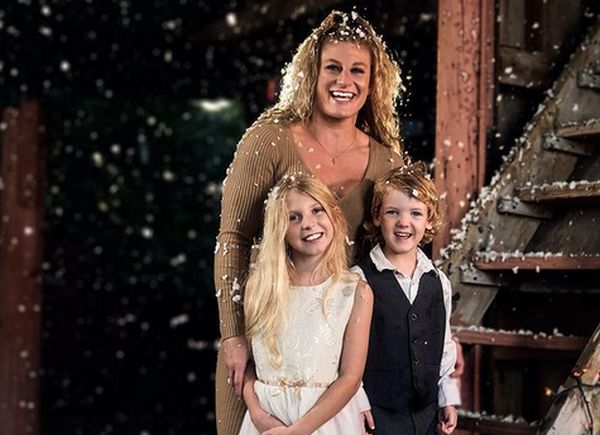 MMS champion Kayla Harrison and her children