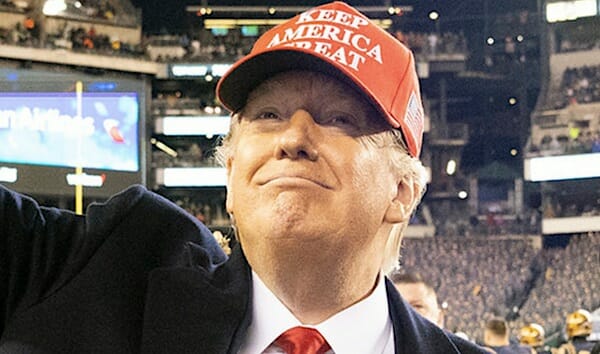 President Donald J. Trump waves to the crowd as he departs the 120th Army-Navy football game at Lincoln Financial Field in Philadelphia, Pennsylvania. (Official White House Photo by Joyce N. Boghosian)