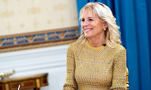 First Lady Jill Biden hosts Ciara and Dr. Hina Talib Wednesday, Nov. 17, 2021, at the White House in Washington. (Official White House Photo by Erin Scott)