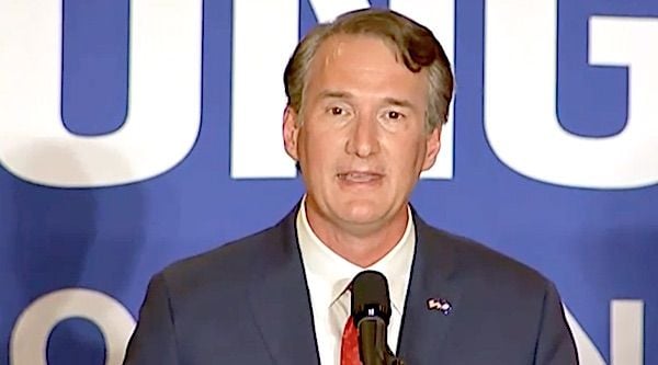 Glenn Youngkin addresses supporters in Chantilly, Virginia, upon winning the Virginia governor's race, Nov. 3, 2021. (Video screenshot)