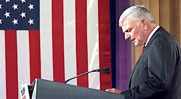Rev. Franklin Graham prays at the Republican National Convention on Thursday, Aug. 27, 2020 (RNC video screenshot)