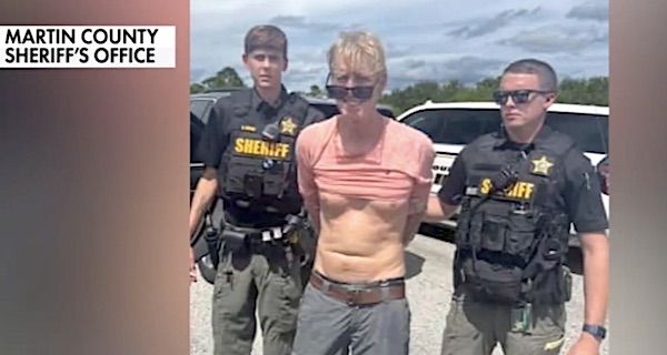 Ryan Wesley Routh arrested on I-95 in Martin County, Florida, on Sunday, Sept. 15, 2024 (Video screenshot)