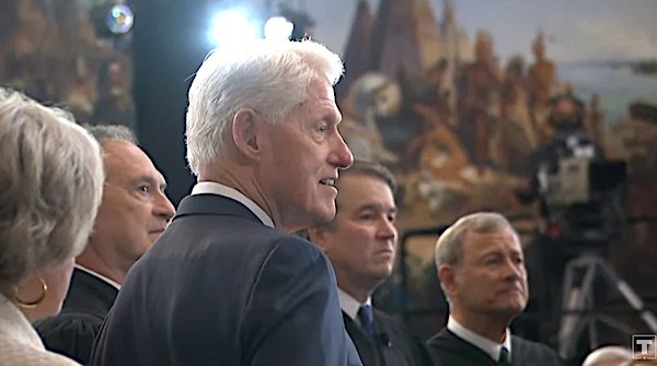 Former President Bill Clinton attends the inauguration of President Donald Trump on Monday, Jan. 20, 2025 (Video screenshot)