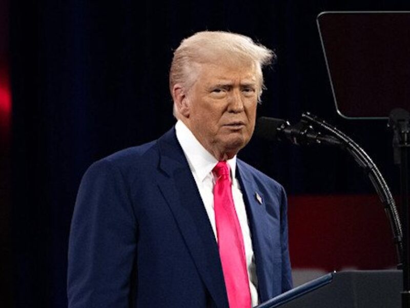 President Donald J. Trump addressing CPAC on Saturday, Feb. 22, 2025 (Official White House photo)