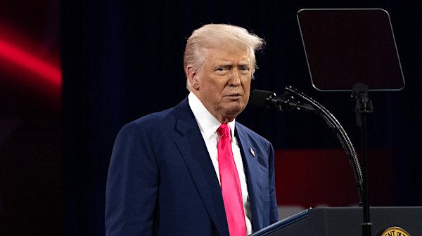 President Donald J. Trump addressing CPAC on Saturday, Feb. 22, 2025 (Official White House photo)