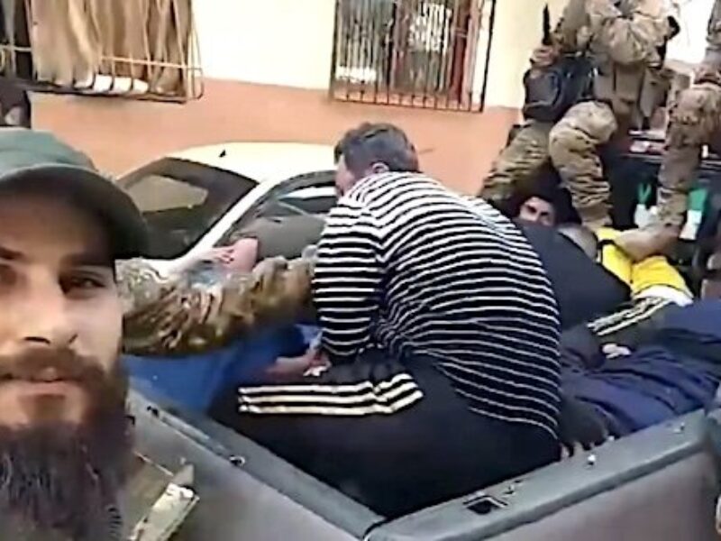 Christians being rounded up in Syria in March 2025 (Video screenshot)