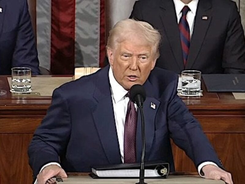 President Donald J. Trump addresses a Joint Session of Congress on Tuesday, March 4, 2025 (Video screenshot)