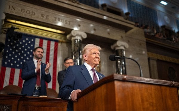 President Donald J. Trump addresses a Joint Session of Congress on Tuesday, March 4, 2025 (Official White House photo)