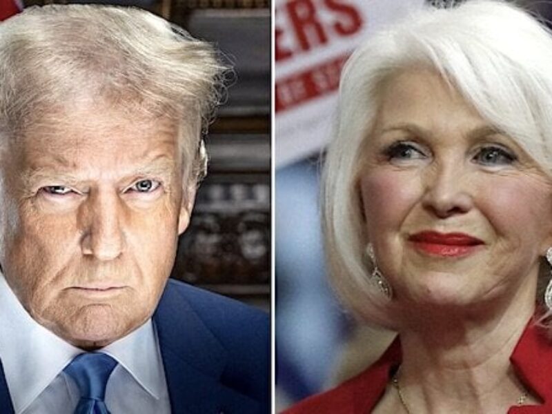 President Donald Trump and Tina Peters (Video screenshot)