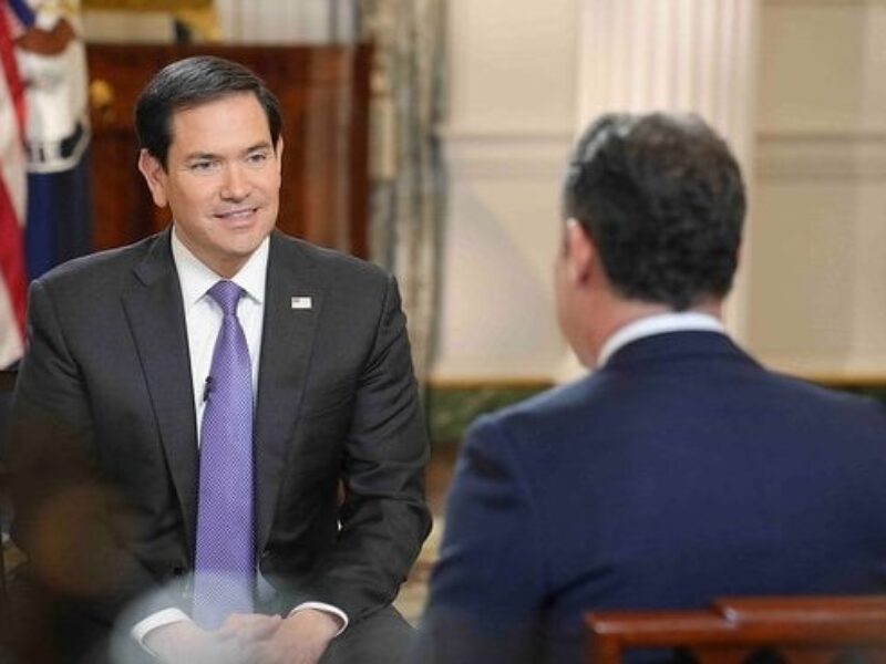 U.S. Secretary of State Marco Rubio is interviewed by Fox News' Brian Kilmeade at the Department of State in Washington, D.C., Feb. 25, 2025. (Official State Department photo by Freddie Everett)