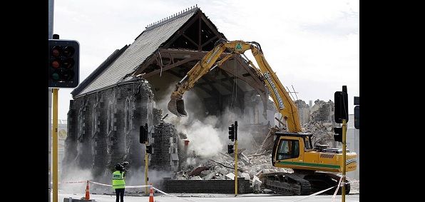 Church in China destroyed (Video screenshot)