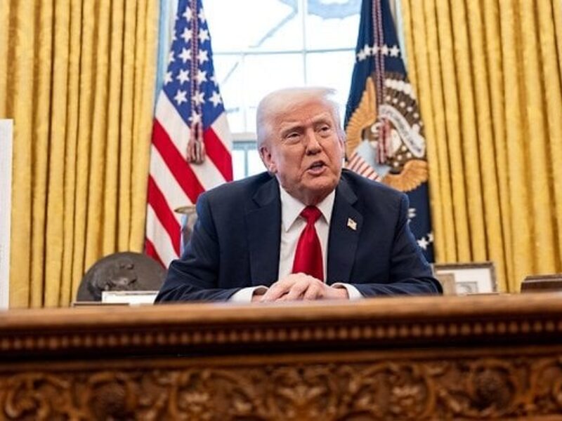 President Donald Trump in the Oval Office on Wednesday, March 26, 2025 (Official White House photo)