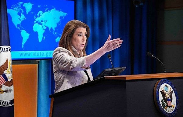 State Department spokeswoman Tammy Bruce holds the daily press briefing at the U.S. Department of State in Washington, D.C., on March 6, 2025. (Official State Department photo by Freddie Everett)