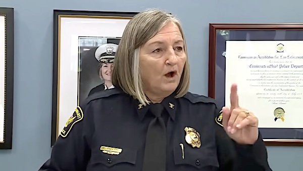 Teresa Theetge, Cincinnati police chief (Video screenshot)