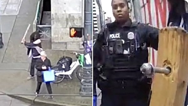 (Video screenshot and Seattle Police image)