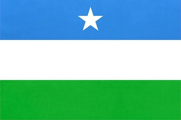 The flag of the Puntland state of Somalia