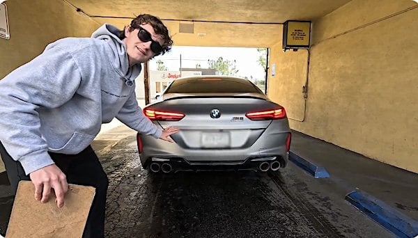 Nick Shirley saying, 'This is the sound of hospice money' in a new fraud-exposing video in March 2026 (Video screenshot)